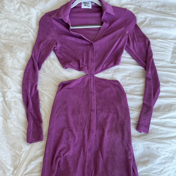 Princess Polly purple cutout dress - Picture 2 of 4